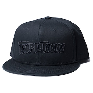TWOPLATOONS LOGO CAP / BLACK×BLACK