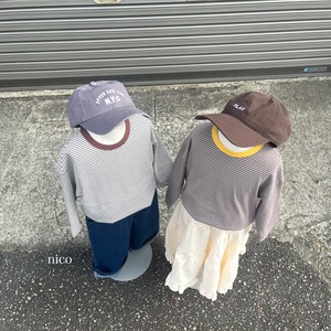 バイカラーボーダーTee (85-120 size)