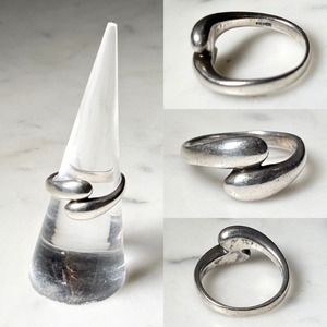 vintage silver serpent ring