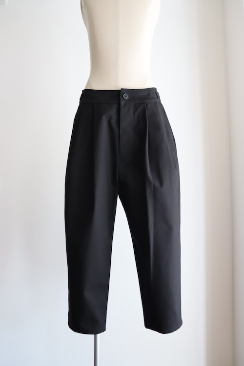 POSTELEGANT " Cotton Duck Trousers (BLACK)"