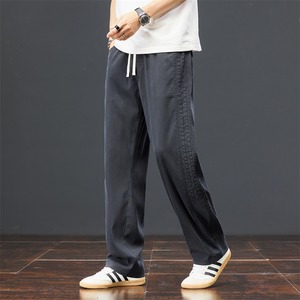 【M-5XL】Lyocell Straight Pants / リヨセル ストレート パンツ