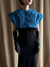 mode cord embroidery remake vest-5201-4