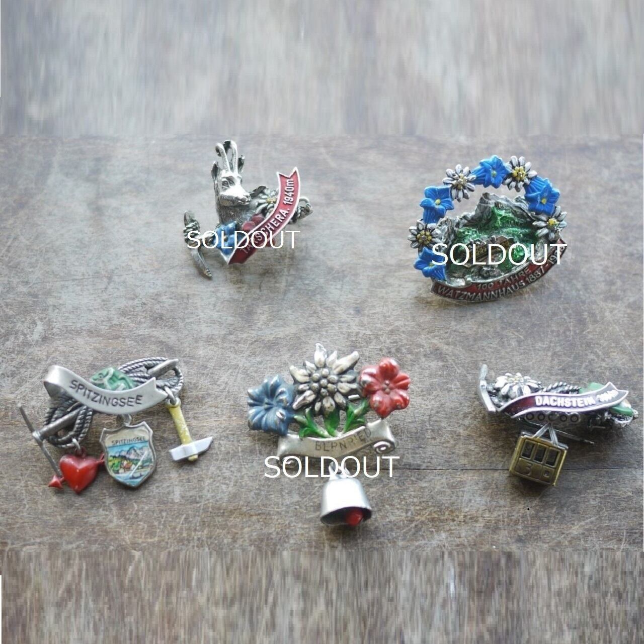 チロルブローチ メタルブローチ ドイツ A