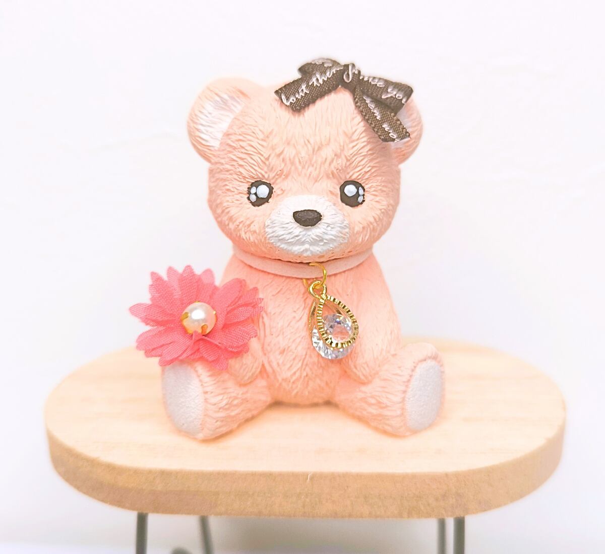 くまのアロマストーン(サーモンピンク)