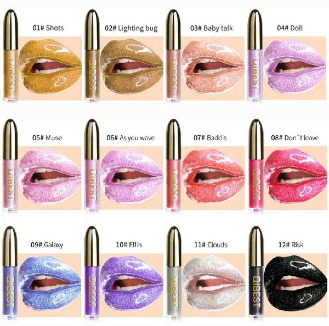 QIBEST リップグロス パンプアップリップ セクシーグロス #27 ベージュ