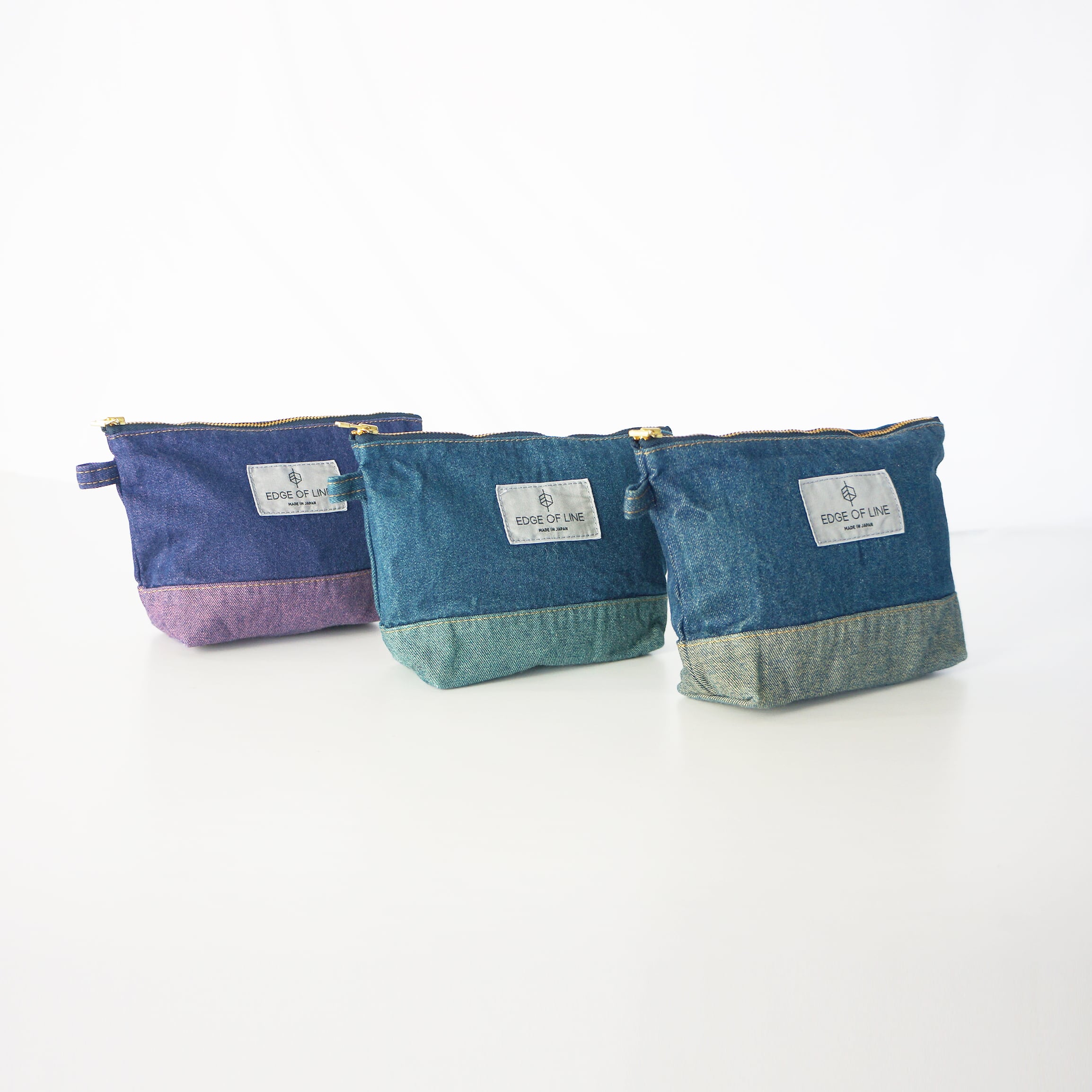 野菜染めデニムポーチ | EDGE OF LINE｜ONLINE STORE