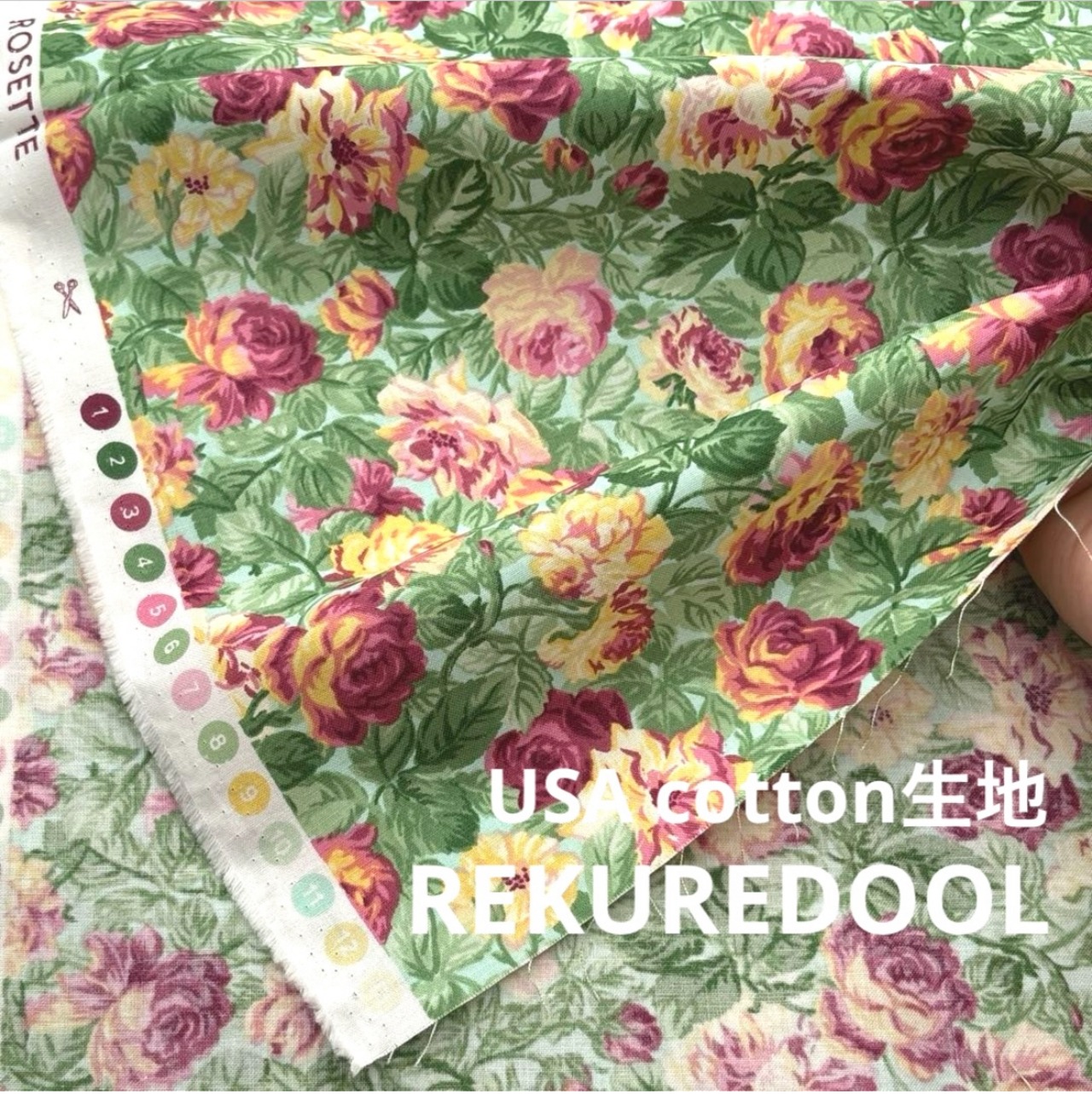 TB593◆2m◆SM◆綿100%USAコットン生地◆花柄