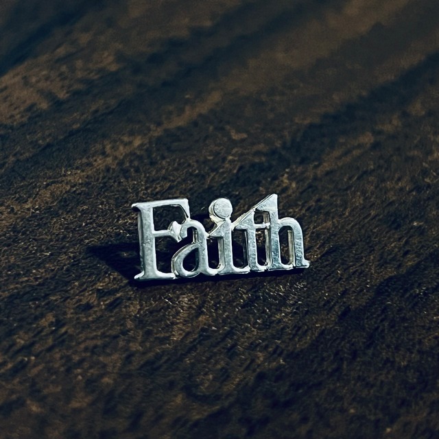 VINTAGE TIFFANY & CO. "Faith" Pin Badge Sterling Silver | ヴィンテージ ティファニー "Faith" ピン バッジ スターリング シルバー