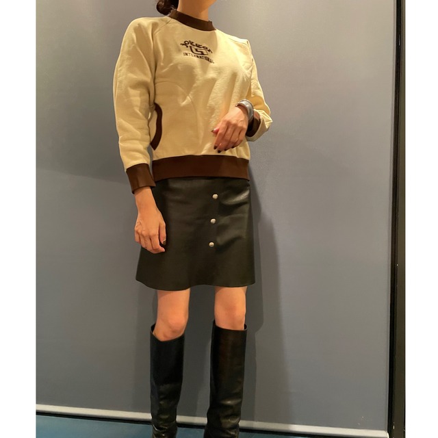 EURO leather mini skirt
