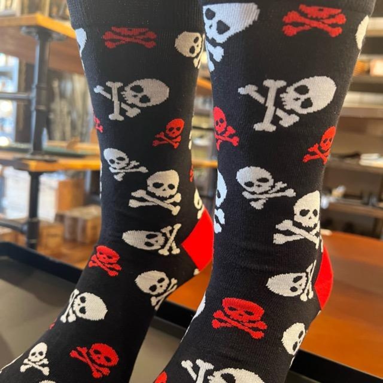 TOPANGA SOCKS Men's　SKULL　靴下　メンズソックス　スカル　ドクロ　足元ファッション　プチギフト