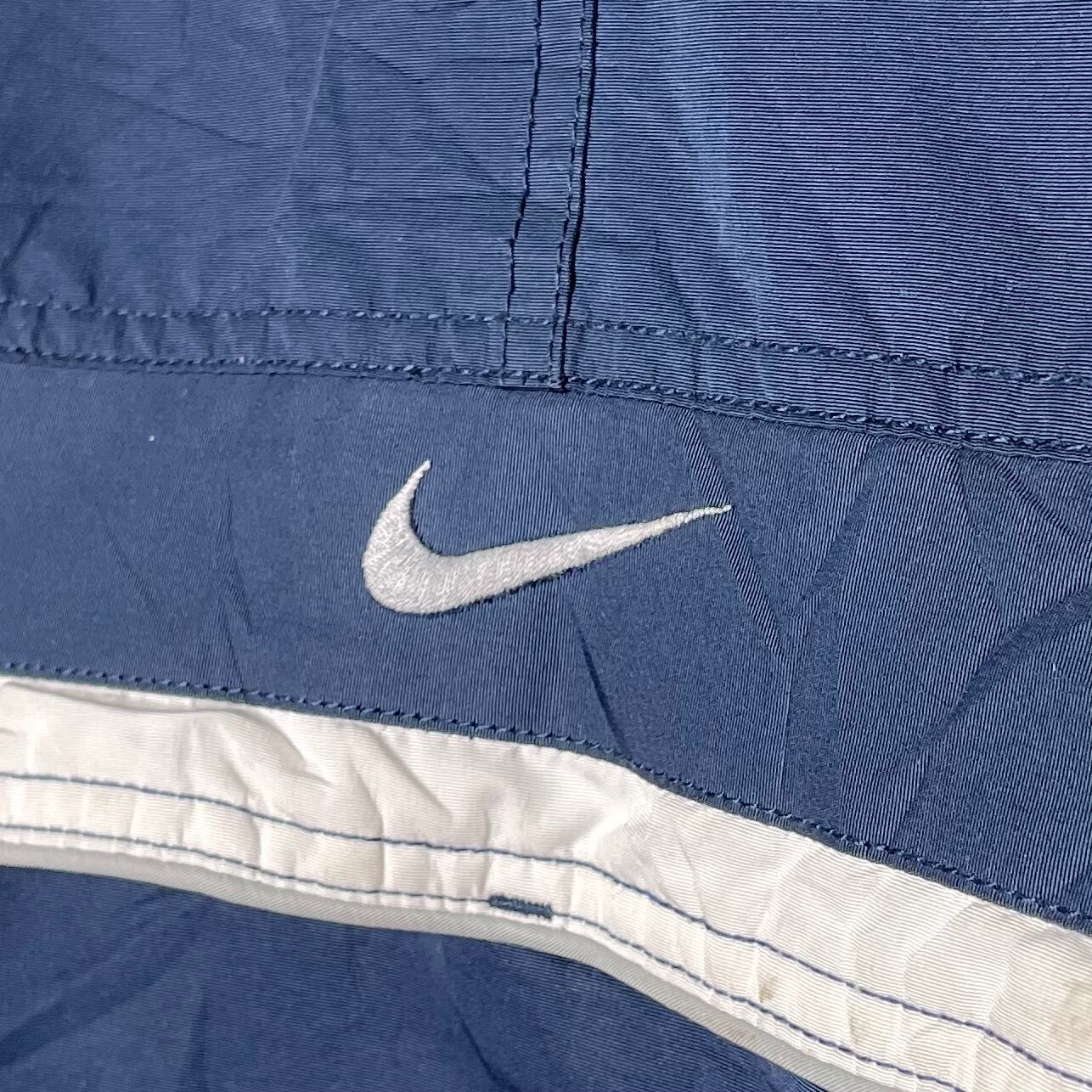 NIKE 中綿ジャケット 2XL ネイビー ポリエステル100% フード取り外し