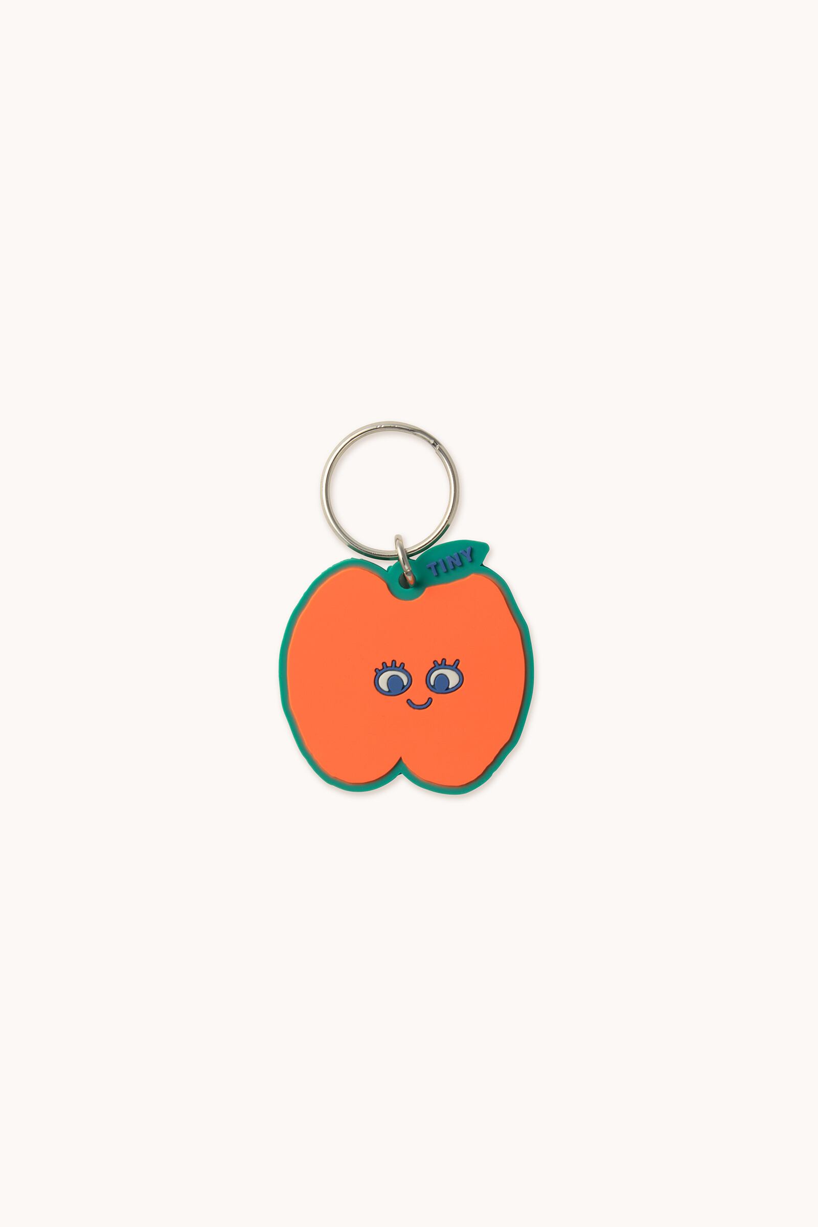 tinycottons/APPLE KEY CHAIN-tangerine