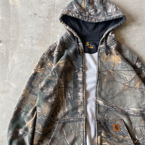 Carhartt / real tree zip hoodie size M