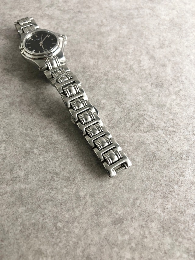 GUCCI グッチ 腕時計 シルバー ロゴ ステンレススチール 9040L クウォーツ vintage ヴィンテージ オールド hmjs4w