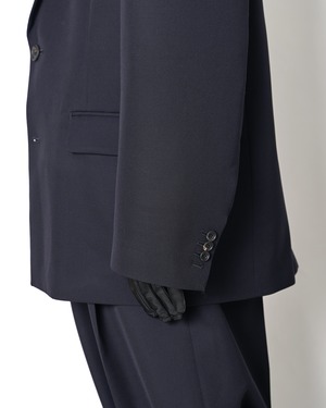 ssstein "WOOL KERSEY OVERSIZED SINGLE BREASTED JACKET〔DARK NAVY〕"