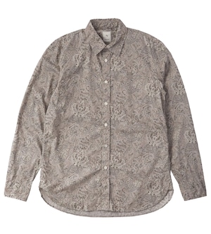 CTTN PAISLEY REGULAR SHIRT / 綿ペイズリーレギュラーシャツ (BEIGE)