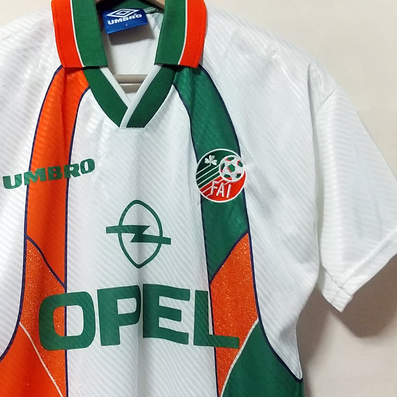 アイルランド代表 1994 Umbro アウェイ半袖 ユニフォーム（ユースサイズ／日本S相当） | Qoly × LFB Vintage 　  powered by BASE