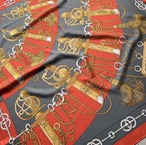 エルメススカーフ　Hermes　カレ90　Cliquetis シルクスカーフ　オレンジ 17acb20