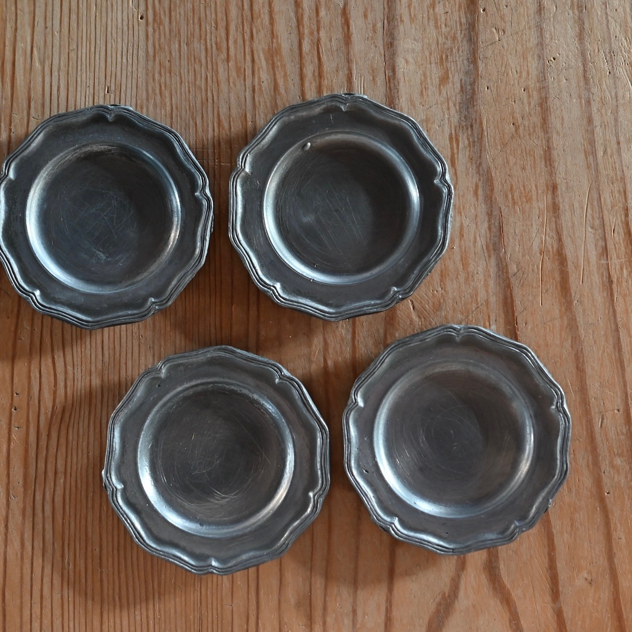 Pewter Plate / ピューター プレート〈 エタン・トレイ・店舗什器・食器・アンティーク・ヴィンテージ 〉113131