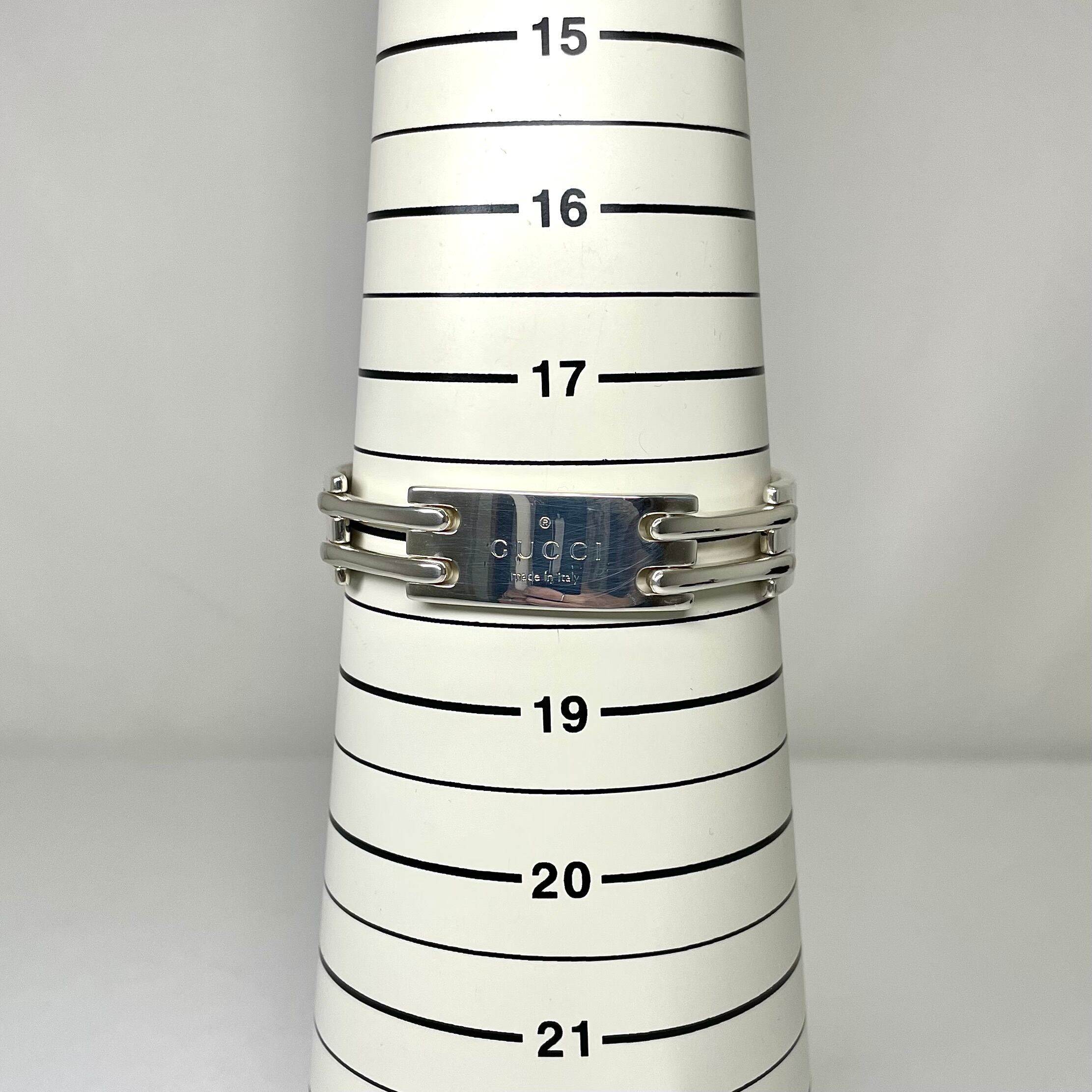 GUCCI グッチ プレート リンク ブレスレット シルバー925 | 2122 