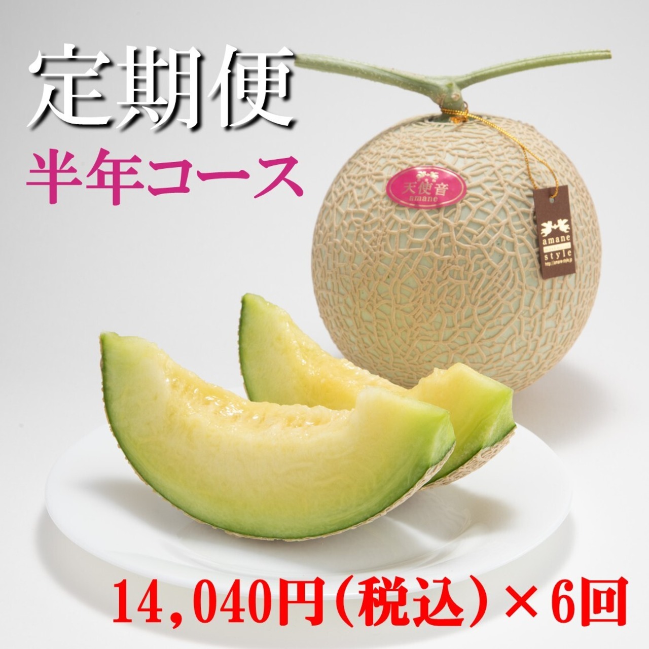 天使音マスクメロン【定期便】　毎月１玉（半年コース）