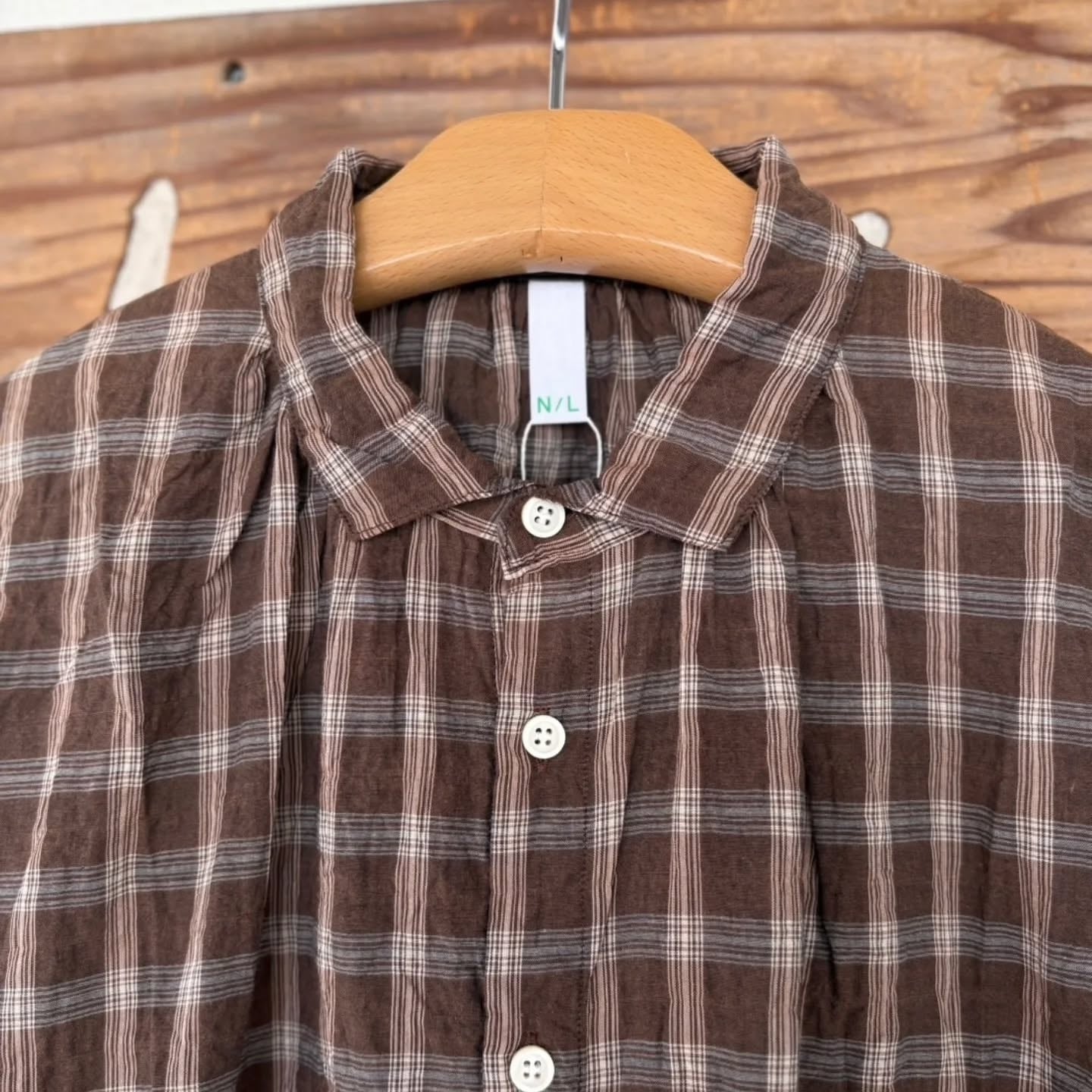 NATURAL LAUNDRY] “先染めシャーリングロングシャツ” | HORUS WORKS