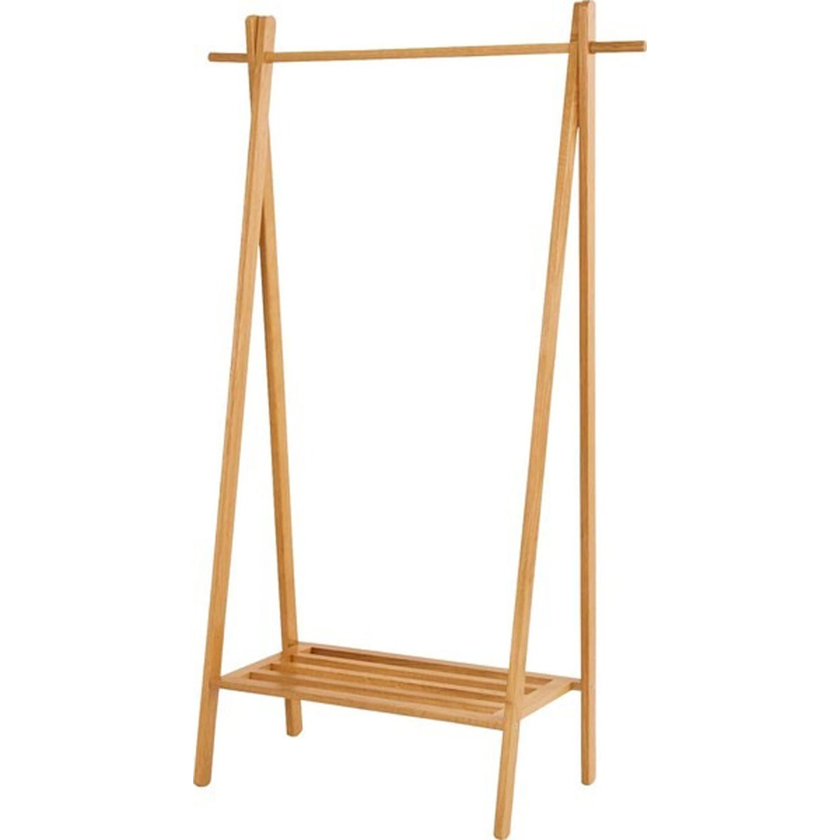 ハンガーラック MTK-527NA 天然木 木製 ワードローブ フリーラック 洋服掛け コートかけ 木製スタンド ハンガー 収納 リビング おしゃれ