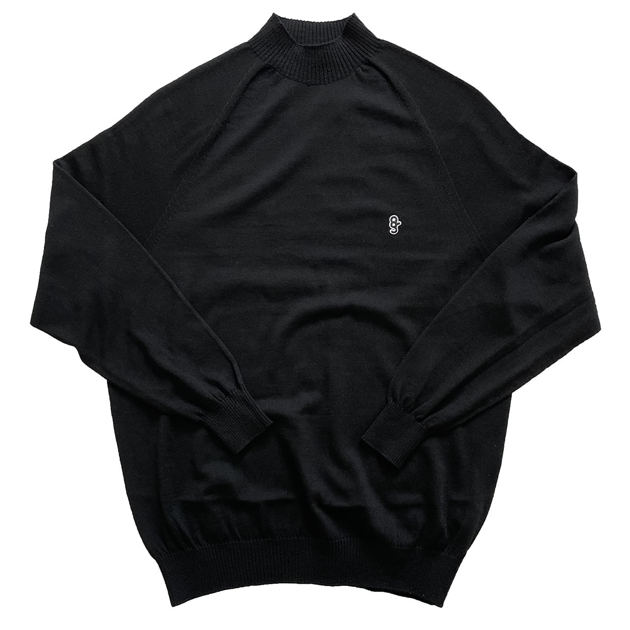 MOCK NECK KNIT SWEATER -BLACK- | 8G SHOOT WEBSTORE