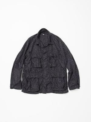 THE CORONA UTILITY / CJ025 / B.D.U JACKET 18 / LEOPARD PATTERN NYLON RIPSTOP - CHARCOAL