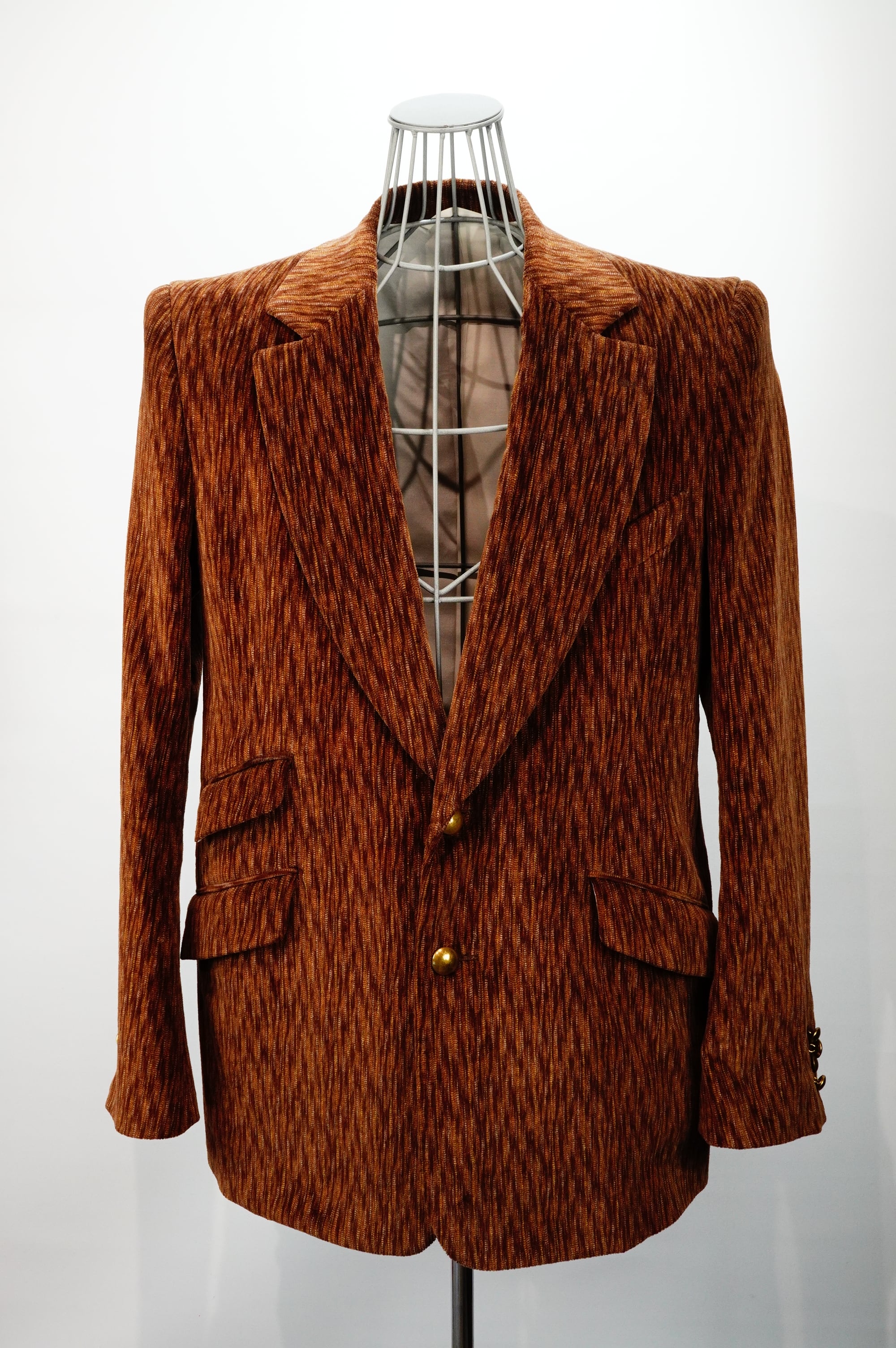 NOBNAGA Paris / Super Concave Shoulder Brown Corduroy Jacket