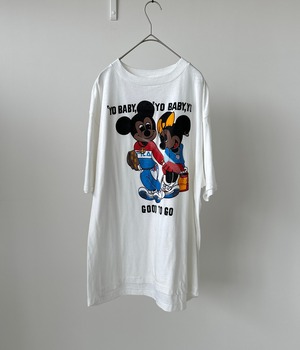 -Mickey and Minnie - Vintage 80-90s Print T-Shirt