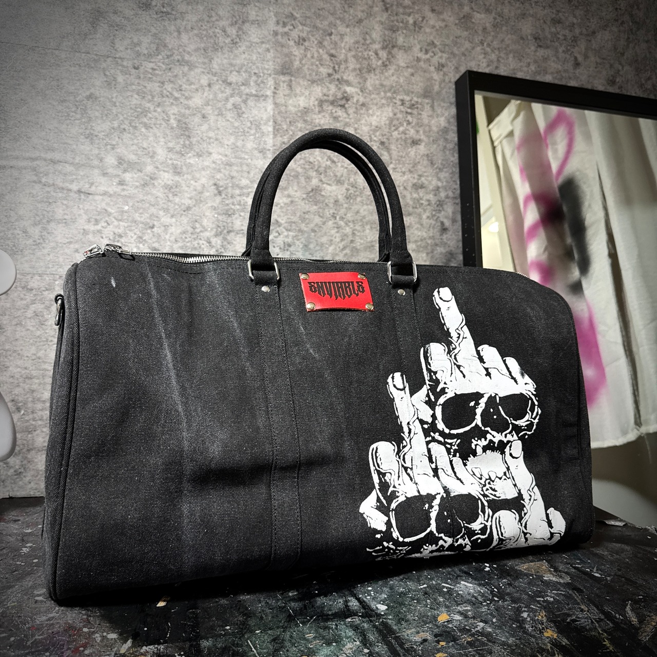 【Only One】　Fxxk skull Boston bag