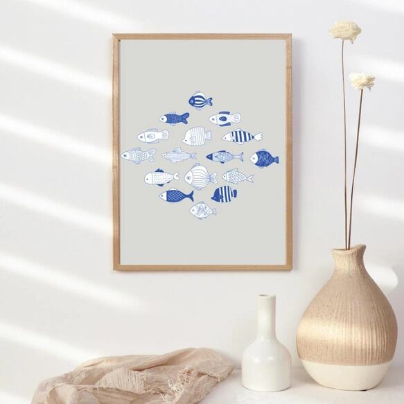 北欧ポスター / i0629 / 魚 インテリアポスター | Felicite HOME DECOR