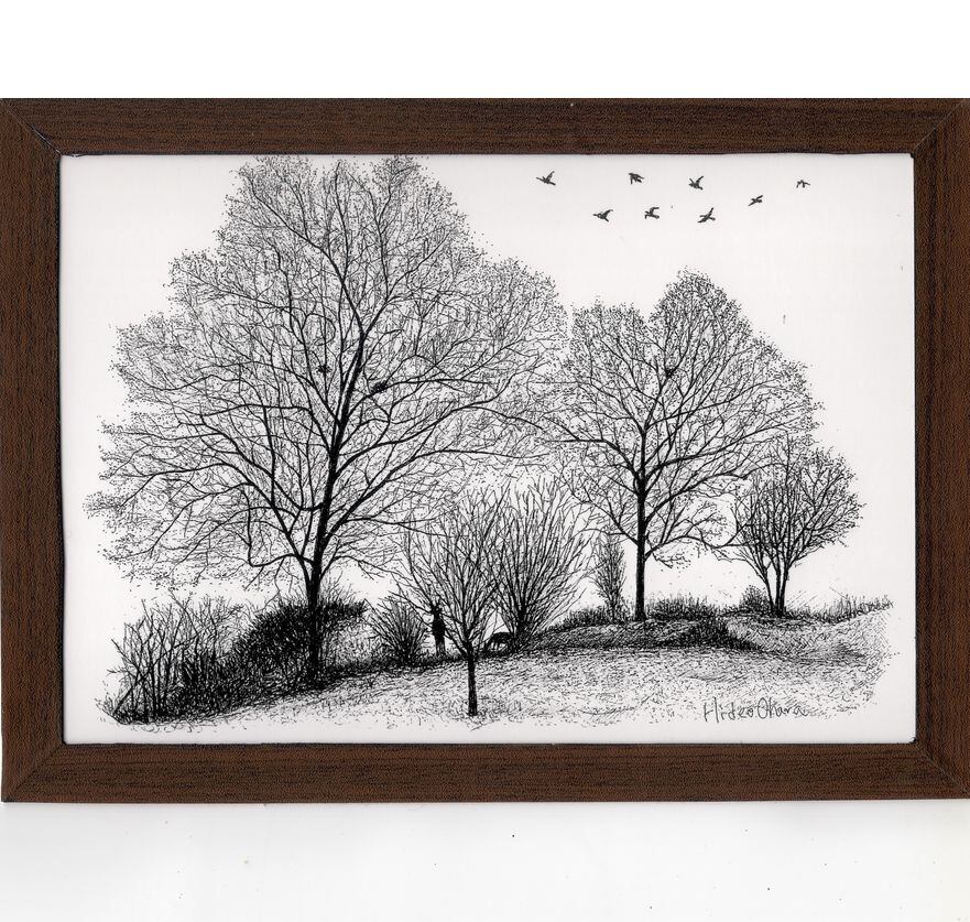 ⭐️ イシイリョウコ　一点ものペン画　絵　人形 WHAT MUSEUMで「Reborn－いのちを織りなすアーティストたち－」展が