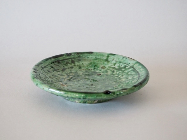 MOROCCO - TAMEGROUTE POTTERY PLATE (S) - Green