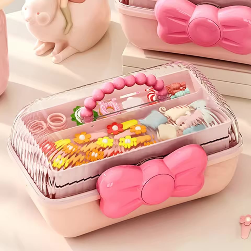 ヘアアクセサリー収納BOX|リボンデザイン