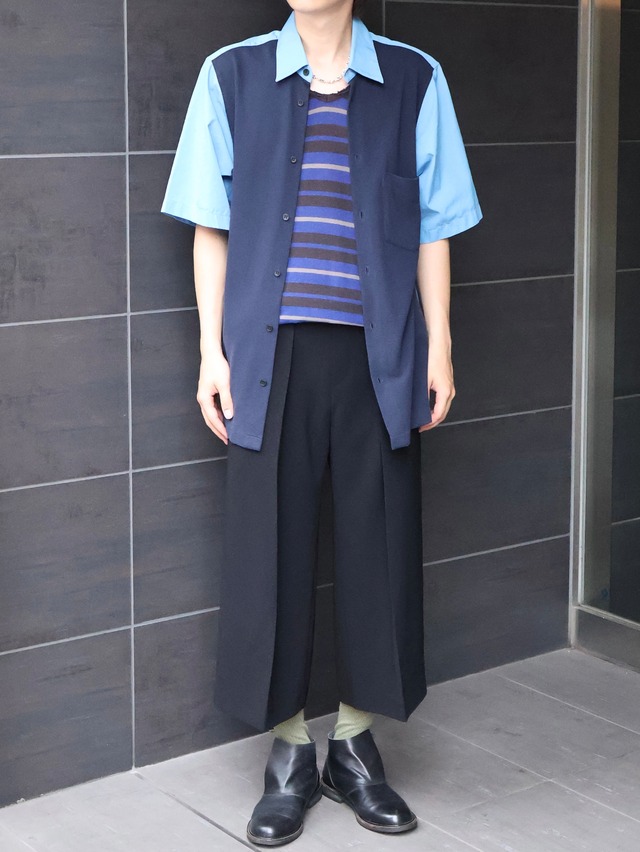 【stella mccartney】oversize bicolor shirt