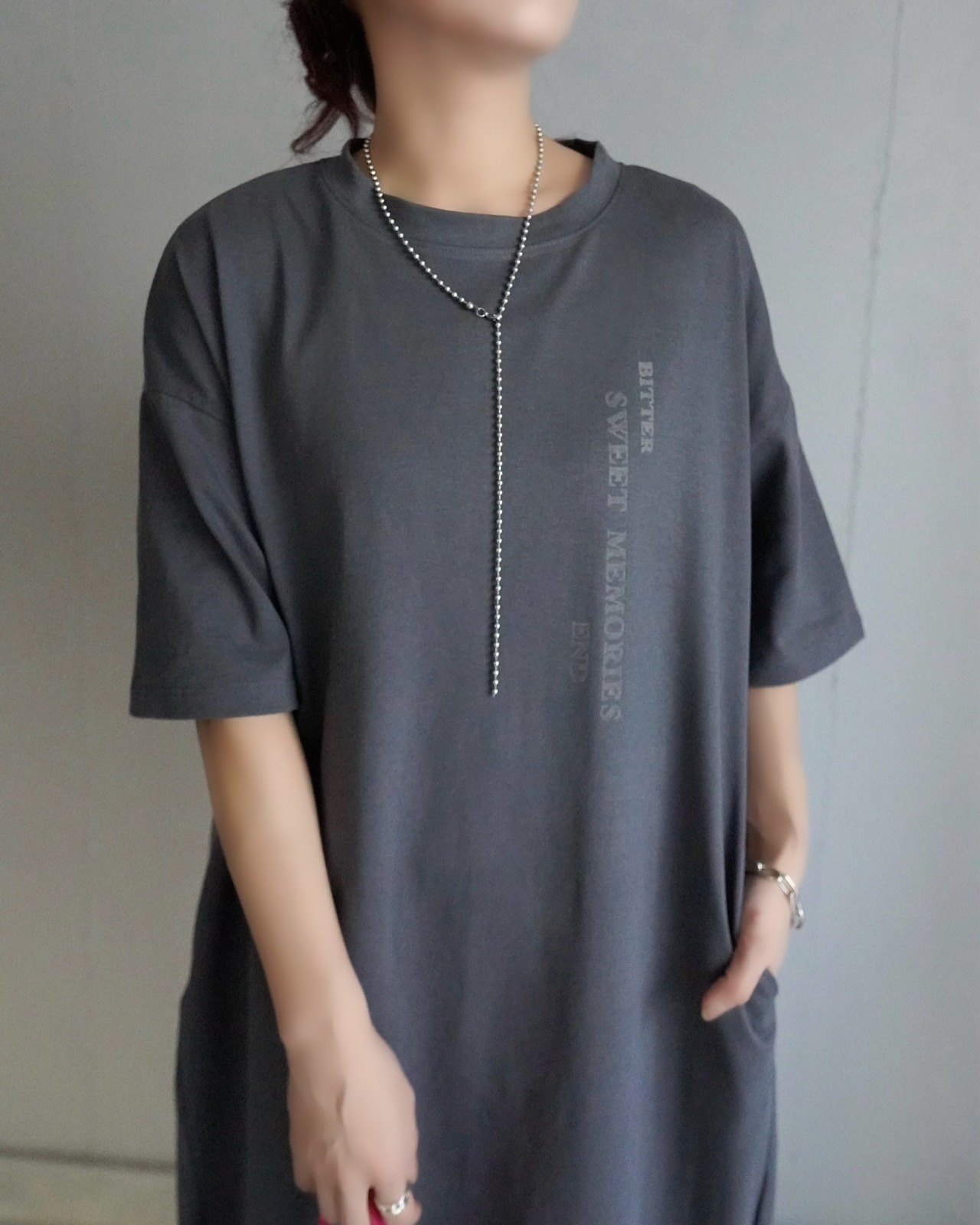 グラフティーアートtシャツop/charcoalblue