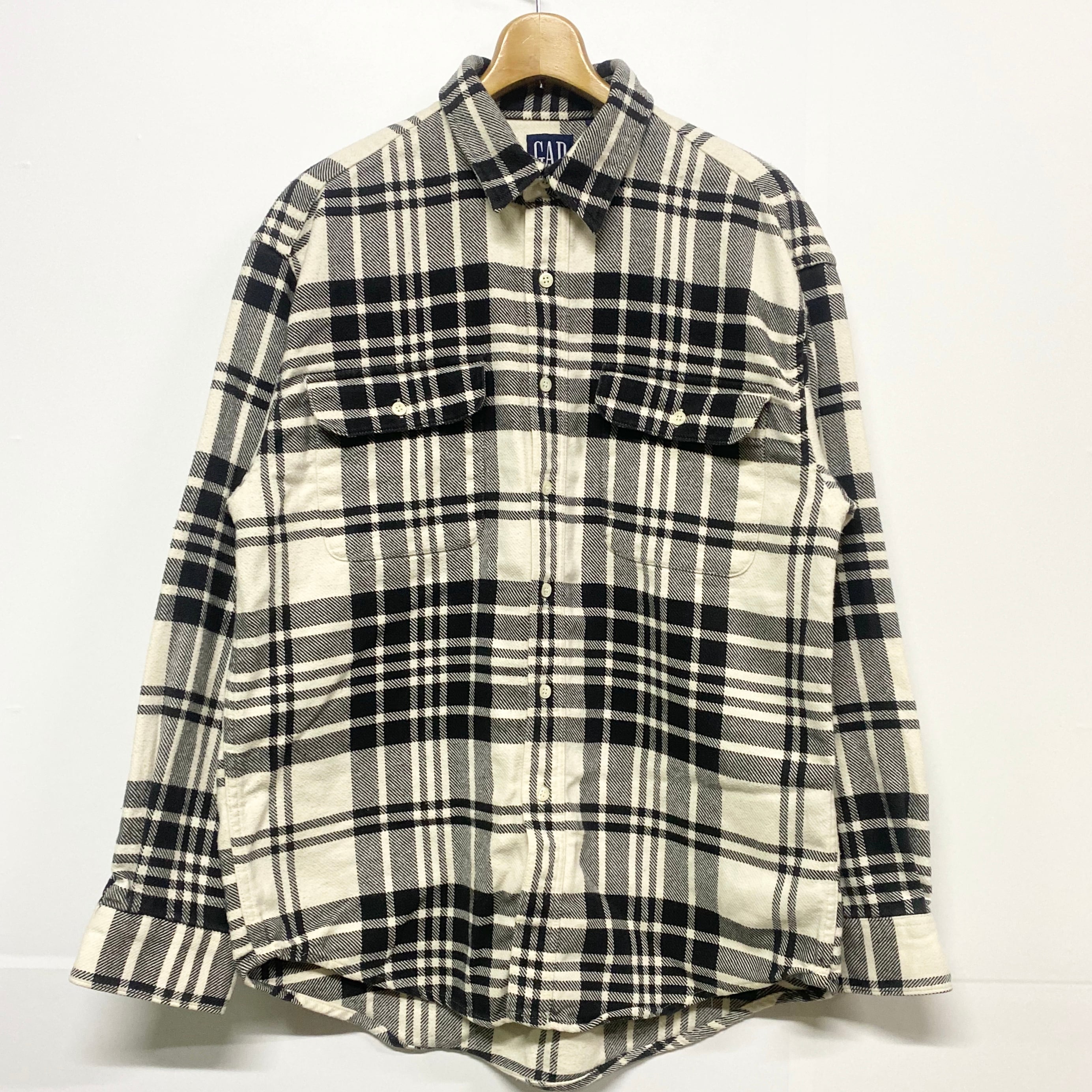 90年代 OLD GAP オールドギャップ チェックネルシャツ 長袖シャツ メンズL 古着【長袖シャツ】 | cave 古着屋【公式】古着通販サイト