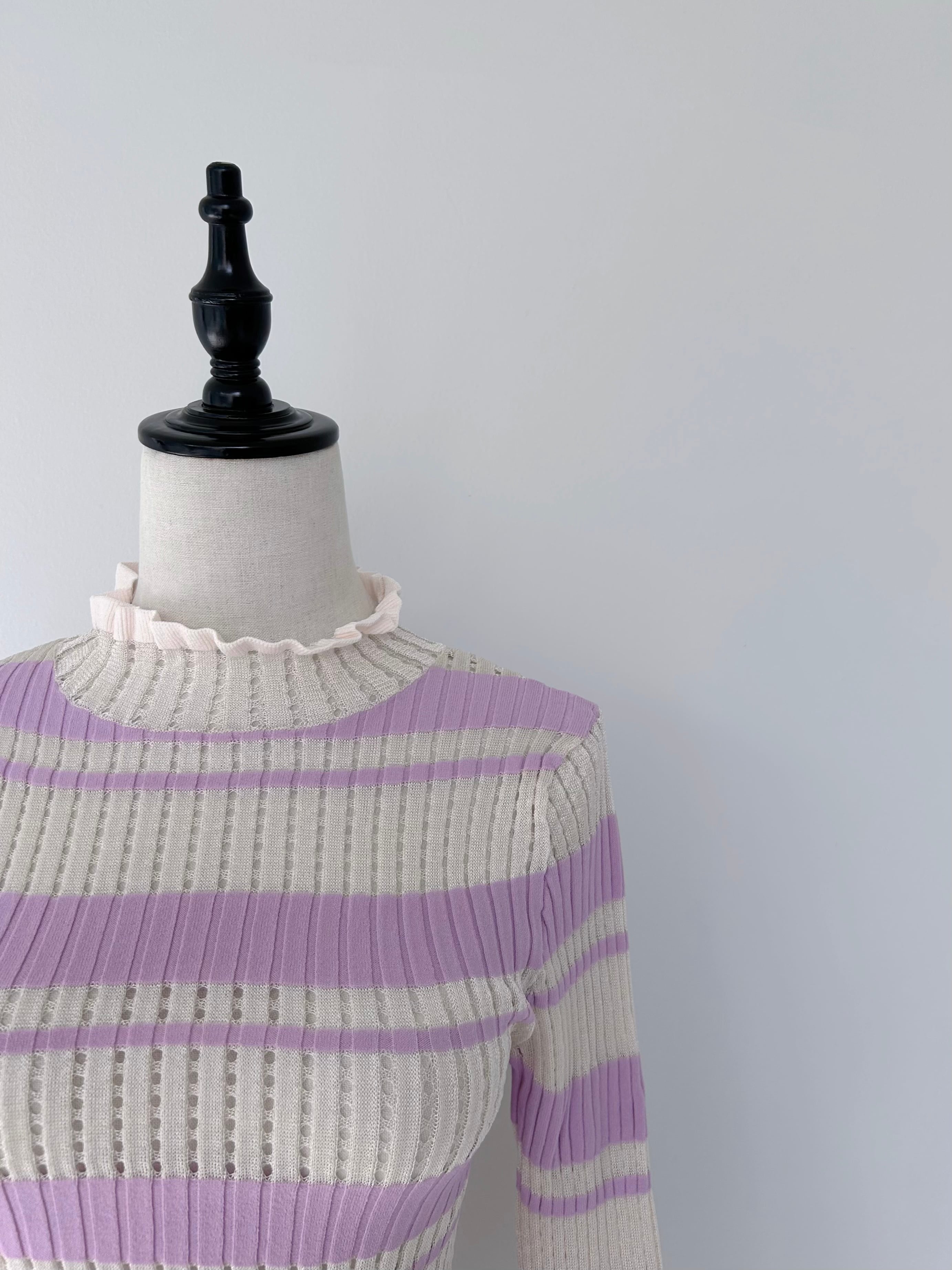 COEL 袖フレアボーダーニット | KOKO