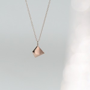 〈K10 pink gold〉Bit [small] necklace