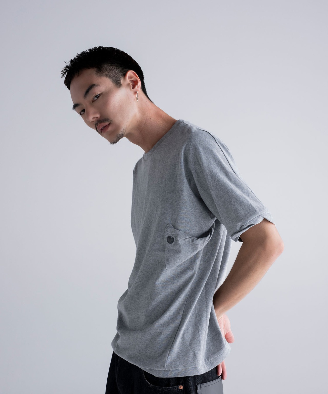 SUN&MOON ONE POINT POCKET T-SHIRT［HSC020］