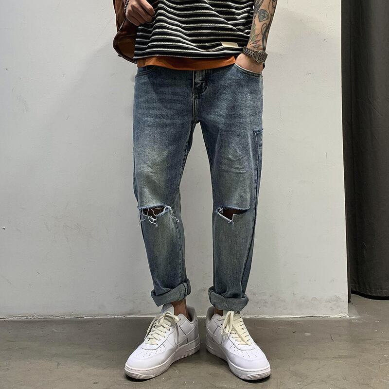 ジーンズ レッドパンツ スリム Xu_Tailang44464403368