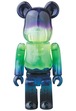 メディコム ベアブリック BE@RBRICK 100% [シリーズ 33] JELLYBEAN オーロラ 内袋未開封 カード無し 箱無し ４号店商品