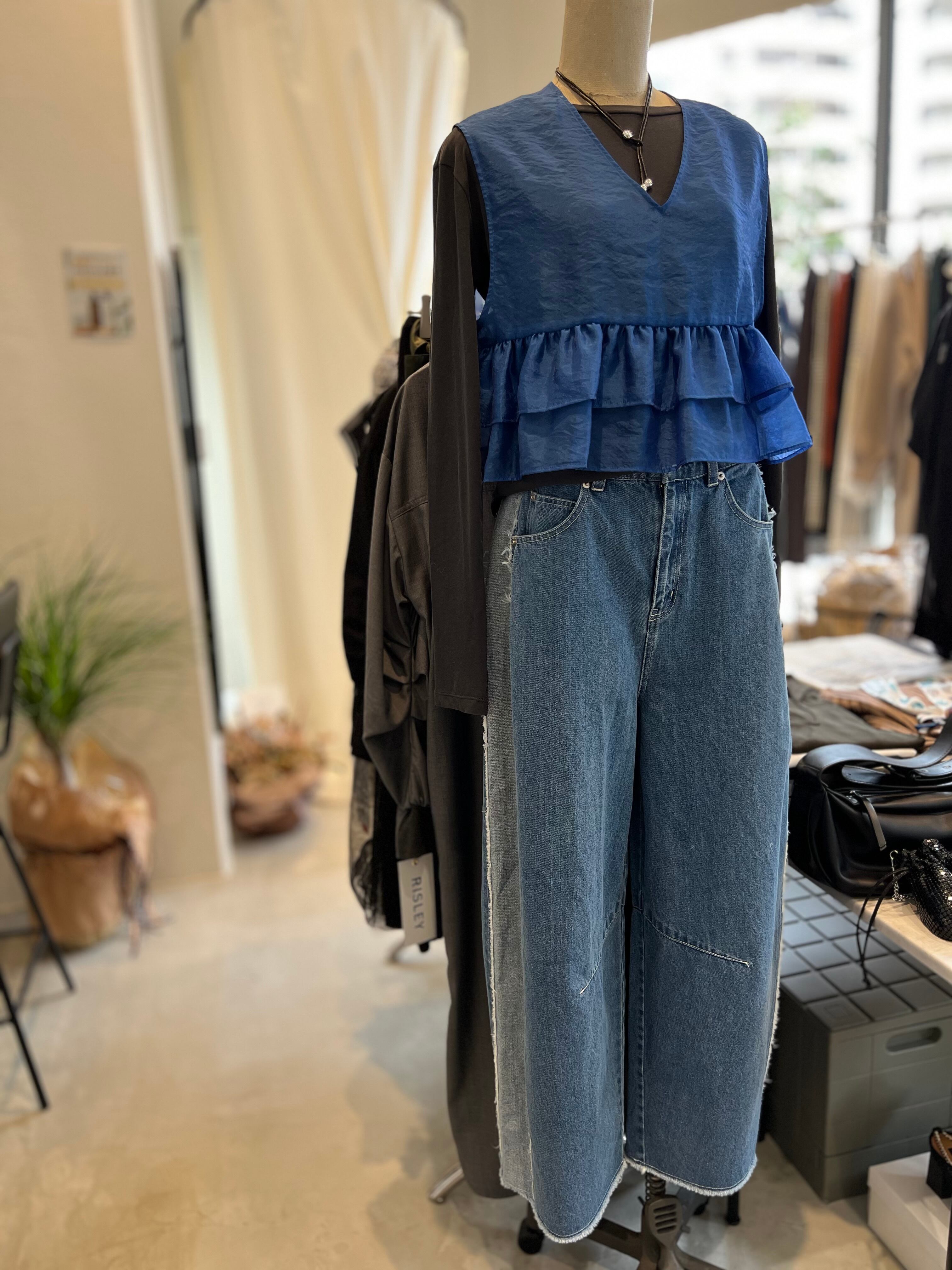 【cafune】前後2wayフリルビスチェ　525914