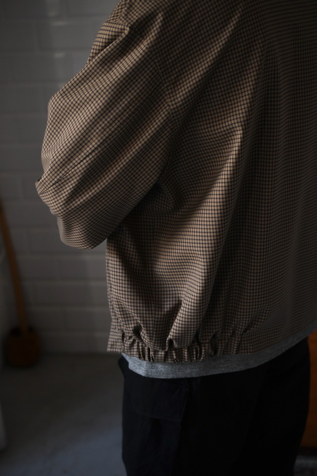 KAPTAIN SUNSHINE / Summer Wool Zip Blouson (Brown Plaid)
