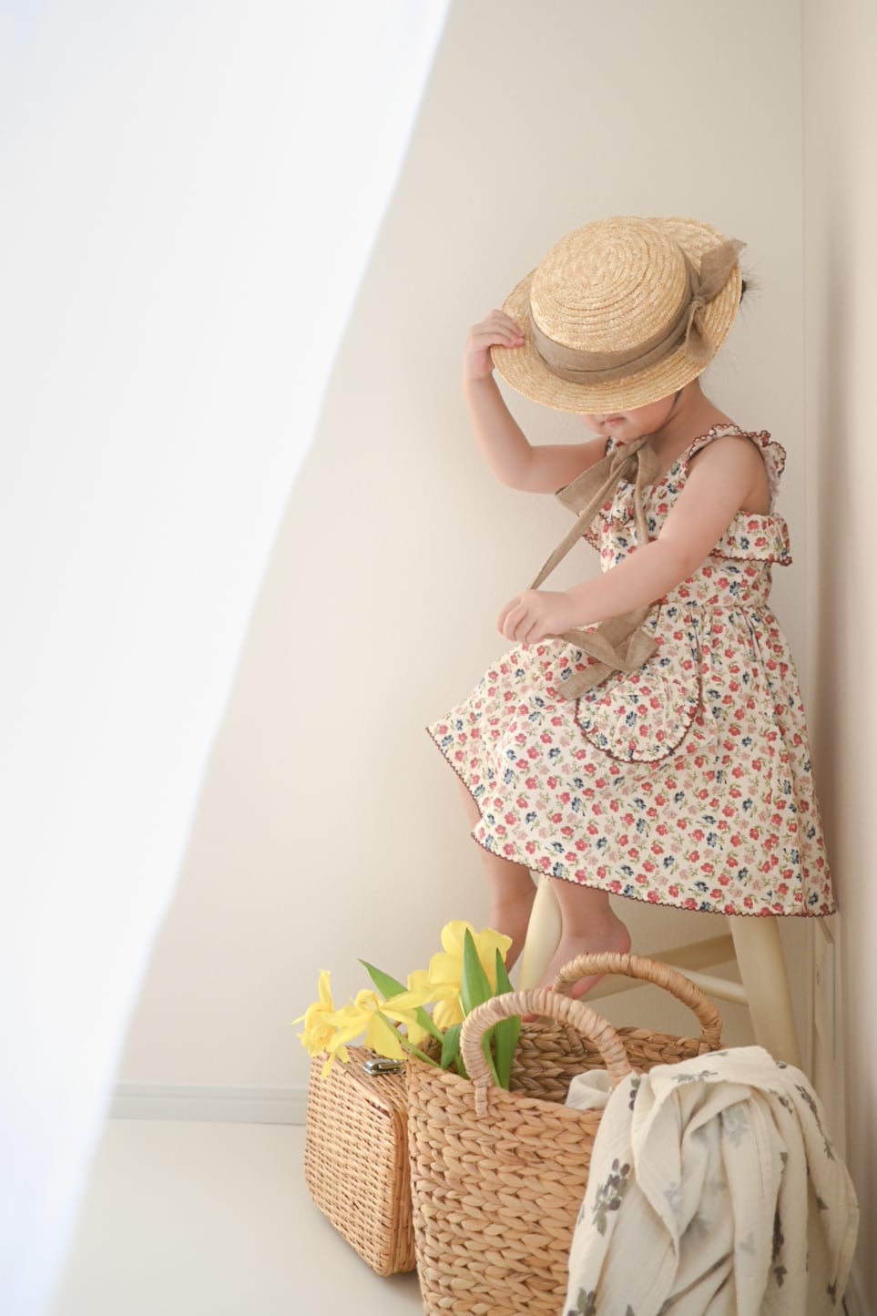 little cotton clothes/Sandy Dress - Sundae Floral | LITTLE LOULOU