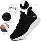 [Feethit] レディーススニーカー ランニングシューズ 通気軽量滑り止 スリッポンカジュアル ジム通勤通学旅行日常お洒落運動靴ジョギング