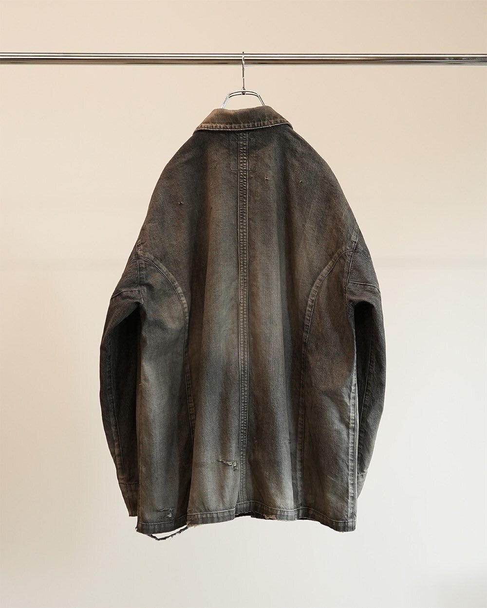 25SS】ANCELLM DENIM COVERALL(BLACK) ANC-JK44-A | IAAAM ONLINE STORE