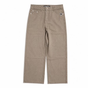 P Logo Denim Chino Pants / BEIGE